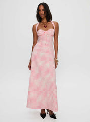 Lucky For You Halter Maxi Dress Multi