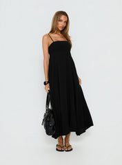 Triniti Square Neck Maxi Dress Black