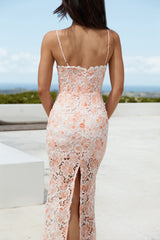 Gardenia Grace Pink Floral Maxi Dress