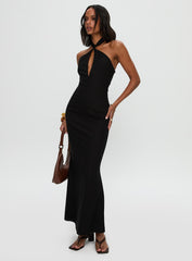 Rapture Halter Maxi Dress Black