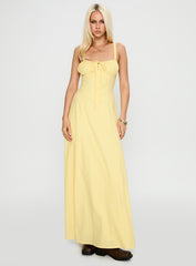 Leticia Maxi Dress Lemon