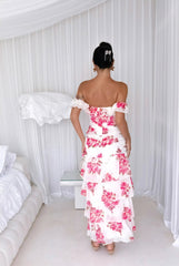 Rosella Off The Shoulder Maxi Dress Pink