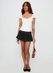 Curtain Call Mini Skirt Black