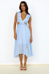 Angel Numbers Maxi Dress Blue