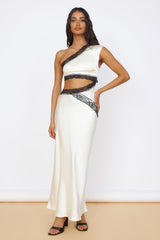 Limitless Love Satin Maxi Dress Champagne
