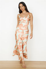 Earth Sign Maxi Dress Orange