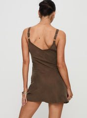 Laurette Mini Dress Brown