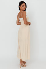 Taera Cami Strap Midi Dress Oat