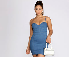 Darling In Denim Mini Dress