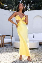 Don't Speak Maxi Dress Yellow