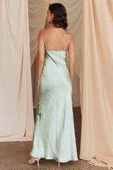 Better Believe Lace Insert Maxi Dress Sage