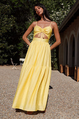 Summer Disposition Maxi Dress Yellow