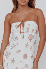 Roll With It Square Neckline Maxi Dress Beige