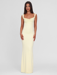 ZITA MAXI DRESS - LEMON