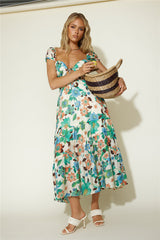 Afternoon Glow Maxi Dress Floral