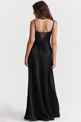 Elegant Cami Backless Maxi Party Dress