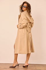 Calla Lilly Trench Coat - Camel