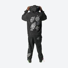 Inked Embroidered Hooded Fleece - Four Street