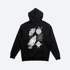 Inked Embroidered Hooded Fleece - Four Street