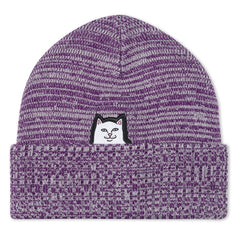 Lord Nermal Marled Beanie (Dark Purple) - Four Street