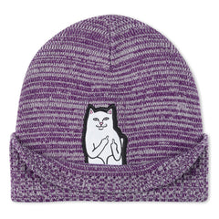 Lord Nermal Marled Beanie (Dark Purple) - Four Street