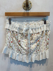 Penelope Floral Ruffled Tube Top