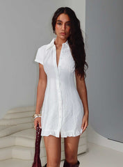 Covey Mini Dress White