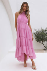 Spring Sunsets Maxi Dress Pink