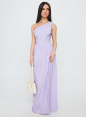 Allicia One Shoulder Maxi Dress Purple