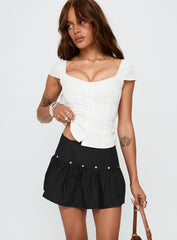 Curtain Call Mini Skirt Black