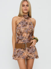 Kataryna Halter Mini Dress Multi