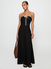 Bijou Strapless Maxi Dress Black
