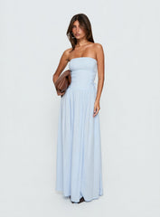 So Far So Good Maxi Dress Baby Blue