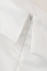 Sexy Ruched Zipper Strapless Strapless Dresses