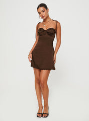 Wayzer Mini Dress Chocolate