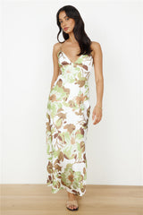Safari Tour Maxi Dress Green