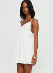All Too Well Mini Dress White