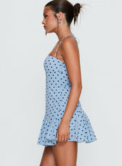 Delamere Mini Dress Blue / Navy Polka