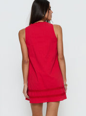 Alanah Mini Dress Red