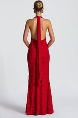 Tie Up Ruched Bodycon Party Dress