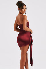 Strapless Bodycon Midi Party Dress