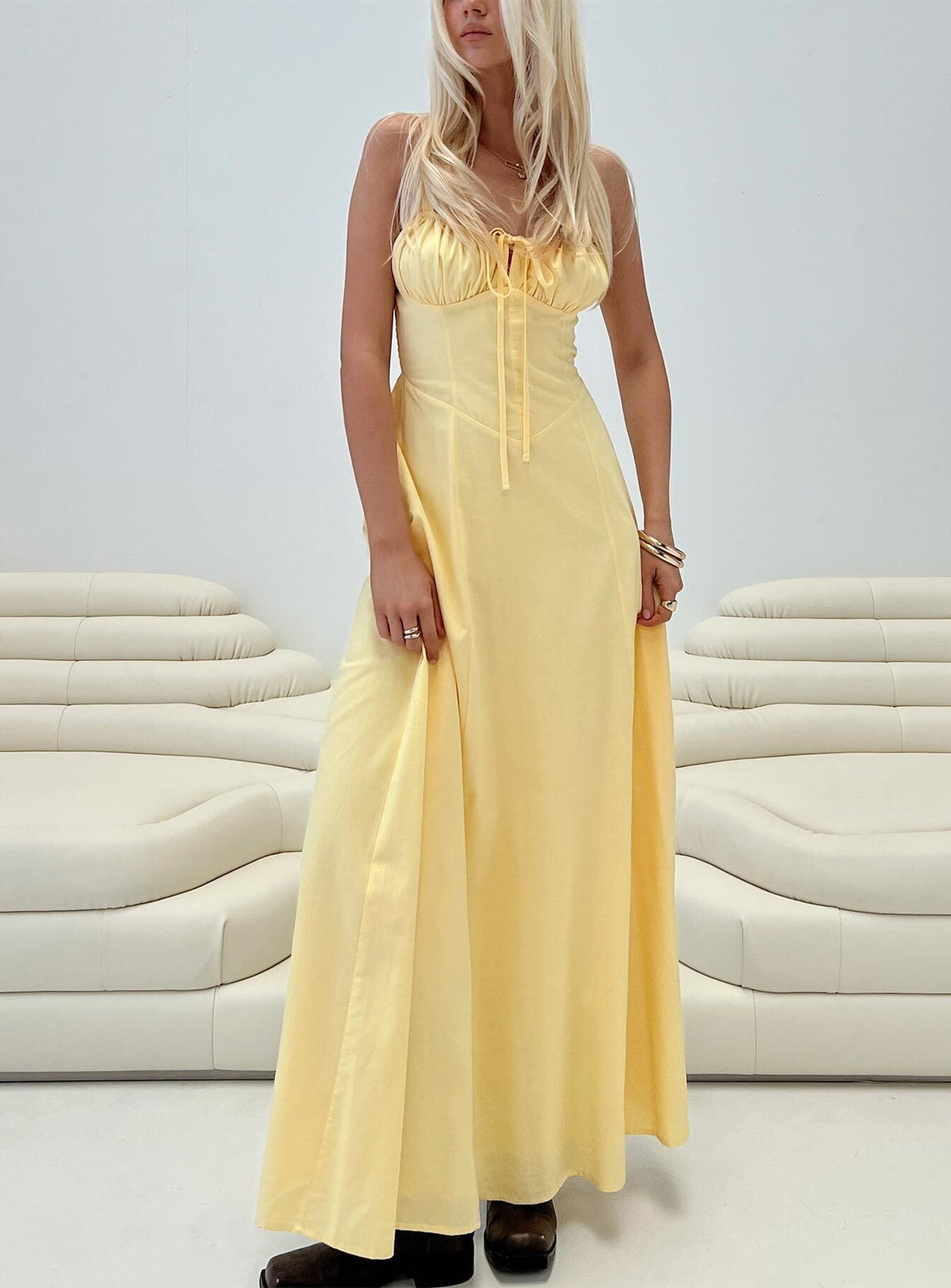 Leticia Maxi Dress Lemon