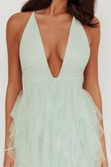 Auguste Cascading Frill Maxi Dress Mint