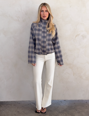 LENNEX JACKET - GREY CHECK