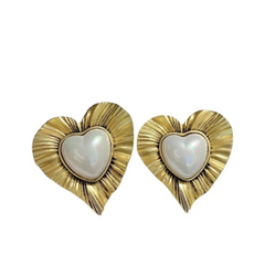 Retro Exaggerated Heart-Shaped Earrings