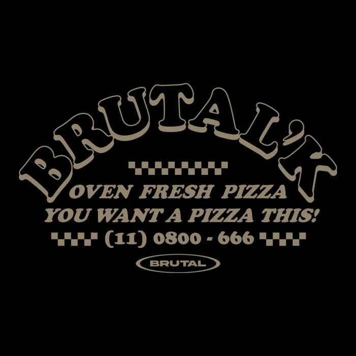 Camiseta Oversized - Love Pizza Black - Four Street
