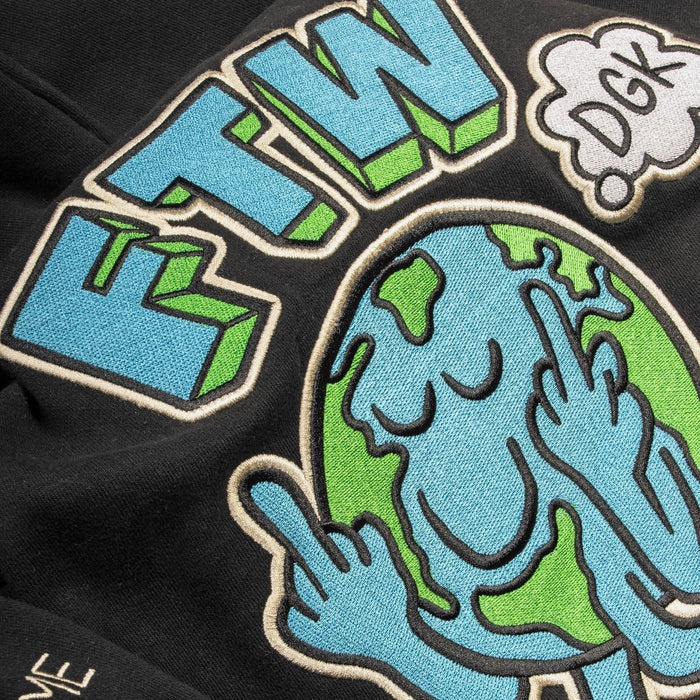Chaos Embroidered Hooded Fleece - Four Street