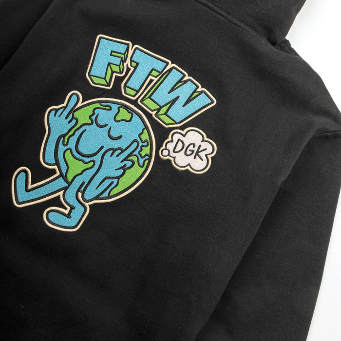 Chaos Embroidered Hooded Fleece - Four Street