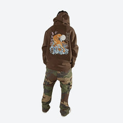 Clout Embroidered Hooded Fleece - Four Street