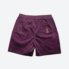 Fire Blossom Embroidered Corduroy Short - Four Street